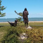 Sculpture, Port Clinton, Lightkeeper