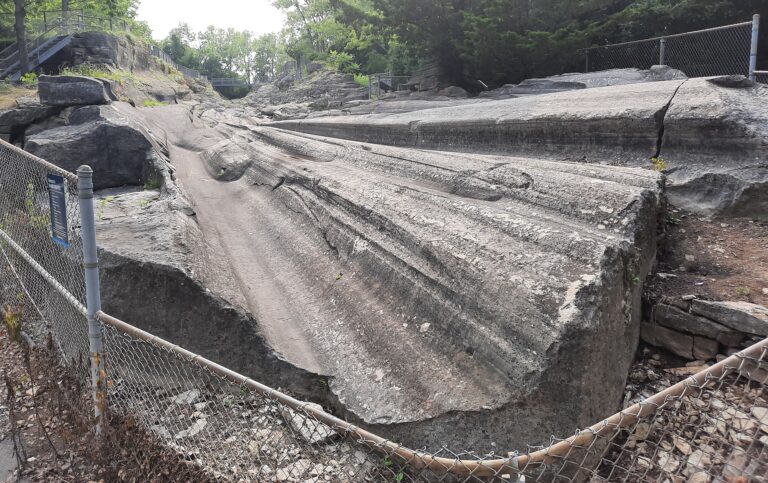 Kelleys Island Glacial Grooves Geological Perserve--impressive grooves.