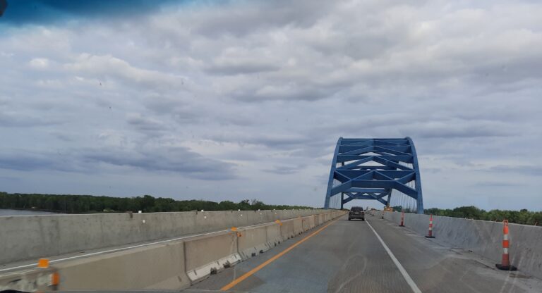 Travel to Port Clinton--Bridge over the Mississippi.